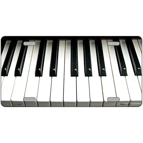 Piano Key board Novelty Metal License Plate 12" x 6" (LP)