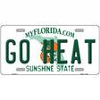 Go Heat Novelty Metal License Plate Tag 12" x 6" (LP)