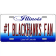 Number 1 Blackhawks Fan Novelty Metal License Plate Tag 12" x 6" (LP)