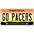 Go Pacers Novelty Metal License Plate Tag 12" x 6" (LP)