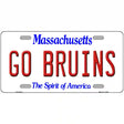 Go Bruins Novelty Metal License Plate Tag 12" x 6" (LP)