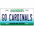 Missouri Plate Go Cardinals Novelty Metal License Plate Tag 12" x 6" (LP)