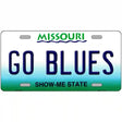 Go Blues Novelty Metal License Plate Tag 12" x 6" (LP)