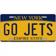 New York Go Jets Novelty Metal License Plate Tag 12" x 6" (LP)