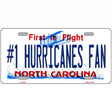 Number 1 Hurricanes Fan Novelty Metal License Plate Tag 12" x 6" (LP)