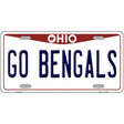 Go Bengals Novelty Metal License Plate Tag 12" x 6" (LP)