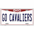 Go Cavaliers Novelty Metal License Plate Tag 12" x 6" (LP)