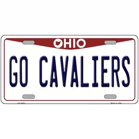 Go Cavaliers Novelty Metal License Plate Tag 12" x 6" (LP)