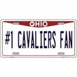 Number 1 Cavaliers Fan Novelty Metal License Plate Tag 12" x 6" (LP)