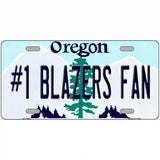 Number 1 Blazers Fan Novelty Metal License Plate Tag 12" x 6" (LP)