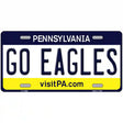 Go Eagles Novelty Metal License Plate Tag 12" x 6" (LP)