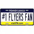 Number 1 Flyers Fan Novelty Metal License Plate Tag 12" x 6" (LP)