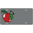 Teacher Apple Offset Novelty Metal License Plate 12" x 6" (LP)