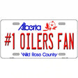 Number 1 Oilers Fan Novelty Metal License Plate Tag 12" x 6" (LP)