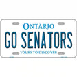 Go Senators Novelty Metal License Plate Tag 12" x 6" (LP)