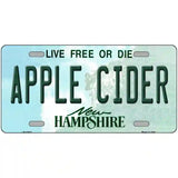 Apple Cider New Hampshire Novelty Metal License Plate Tag 12" x 6" (LP)