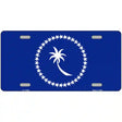 Chuuk Island Flag Novelty Metal License Plate Tag 12" x 6" (LP)