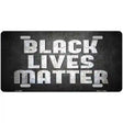 Black Lives Matter Faded Novelty Metal License Plate Tag 12" x 6" (LP)