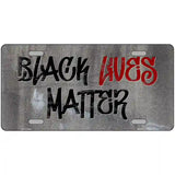 Black Lives Matter Concrete Novelty Metal License Plate Tag 12" x 6" (LP)