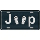 J**P Flipflop Novelty Metal License Plate Tag 12" x 6" (LP)