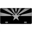 Arizona Flag Black  Novelty Metal License Plate Tag 12" x 6" (LP)