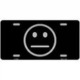 Meh Black Novelty Metal License Plate Tag 12" x 6" (LP)