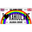 I Heart Kahoolawe Novelty Metal License Plate Tag 12" x 6" (LP)