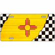 New Mexico Racing Flag Novelty Metal License Plate Tag 12" x 6" (LP)