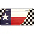 Texas Racing Flag Novelty Metal License Plate Tag 12" x 6" (LP)