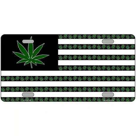 American Weed Novelty Metal License Plate Tag 12" x 6" (LP)