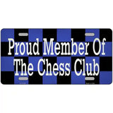 Chess Club Member Novelty Metal License Plate Tag 12" x 6" (LP)