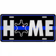 Home Sheriff Badge Novelty Metal License Plate Tag 12" x 6" (LP)