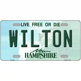 Wilton New Hampshire Novelty Metal License Plate Tag 12" x 6" (LP)