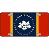 Mississippi Flag Novelty Metal License Plate Tag 12" x 6" (LP)