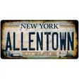 Allentown Excelsior New York Rusty Novelty Metal License Plate Tag 12" x 6" (LP)
