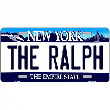 The Ralph NY Blue Novelty Metal License Plate Tag 12" x 6" (LP)