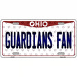 Guardians Fan Ohio Overlay Novelty Metal License Plate Tag 12" x 6" (LP)