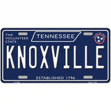 Knoxville Tennessee Blue Novelty Metal License Plate Tag 12" x 6" (LP)