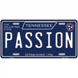 Passion Tennessee Blue Novelty Metal License Plate Tag 12" x 6" (LP)