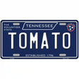 Tomato Tennessee Blue Novelty Metal License Plate Tag 12" x 6" (LP)