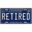 Retired Tennessee Blue Novelty Metal License Plate Tag 12" x 6" (LP)