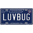 Luv Bug Tennessee Blue Novelty Metal License Plate Tag 12" x 6" (LP)