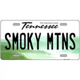 Smoky Mtns Tennessee Novelty Metal License Plate Tag 12" x 6" (LP)