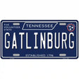 Gatlinburg Tennessee Blue Novelty Metal License Plate Tag 12" x 6" (LP)