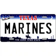 Texas Marines Novelty Metal License Plate Tag 12" x 6" (LP)