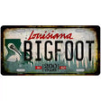 Bigfoot Louisiana Novelty Metal License Plate Tag 12" x 6" (LP)