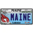 Maine Lobster Novelty Metal License Plate 12" x 6" (LP)