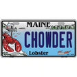 Chowder Maine Lobster Novelty Metal License Plate 12" x 6" (LP)