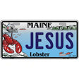 Jesus Maine Lobster Novelty Metal License Plate 12" x 6" (LP)