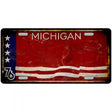 Rusty Michigan Bicentennial 76 Novelty License Plate 12" x 6" (LP)